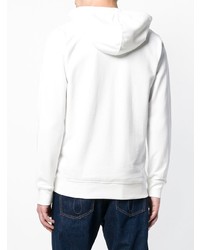 weißer Pullover mit einem Kapuze von Calvin Klein Jeans