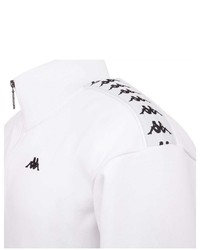 weißer Pullover mit einem Reißverschluss am Kragen von Kappa