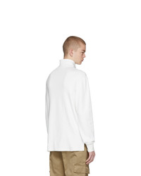 weißer Pullover mit einem Reißverschluss am Kragen von Barena