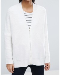 weißer Pullover mit einem Reißverschluß von Asos