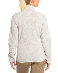 weißer Pullover mit einem Reißverschluß von Columbia