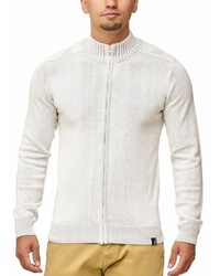 weißer Pullover mit einem Reißverschluß von INDICODE