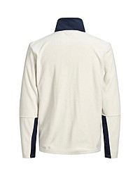 weißer Pullover mit einem Reißverschluß von Jack & Jones