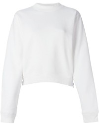 weißer Pullover mit einem Rundhalsausschnitt von Acne Studios