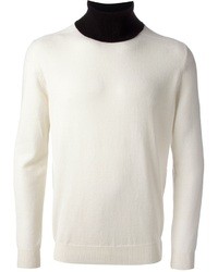 weißer Pullover mit einem Rundhalsausschnitt von Alexander McQueen