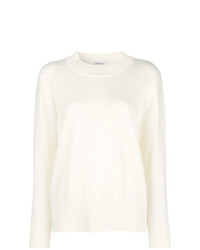 weißer Pullover mit einem Rundhalsausschnitt von Barena