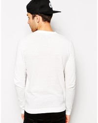 weißer Pullover mit einem Rundhalsausschnitt von Asos