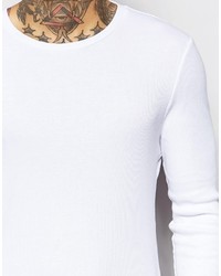 weißer Pullover mit einem Rundhalsausschnitt von Asos