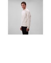 weißer Pullover mit einem Rundhalsausschnitt von Calvin Klein Jeans