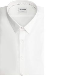 weißer Pullover mit einem Rundhalsausschnitt von Calvin Klein