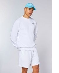 weißer Pullover mit einem Rundhalsausschnitt von Chiemsee