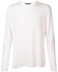 weißer Pullover mit einem Rundhalsausschnitt von Christophe Lemaire