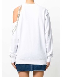 weißer Pullover mit einem Rundhalsausschnitt von Forte Dei Marmi Couture