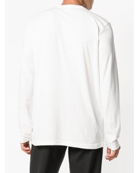 weißer Pullover mit einem Rundhalsausschnitt von Y-3