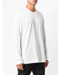 weißer Pullover mit einem Rundhalsausschnitt von Y-3