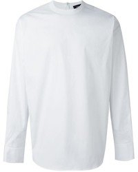 weißer Pullover mit einem Rundhalsausschnitt von DSQUARED2