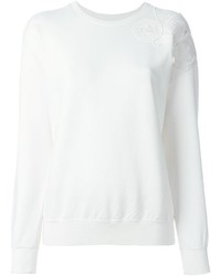 weißer Pullover mit einem Rundhalsausschnitt von EACH X OTHER