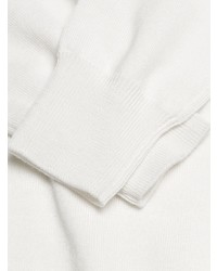 weißer Pullover mit einem Rundhalsausschnitt von MM6 MAISON MARGIELA