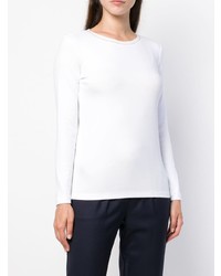 weißer Pullover mit einem Rundhalsausschnitt von Fabiana Filippi