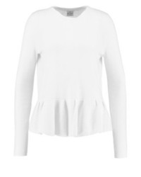 weißer Pullover mit einem Rundhalsausschnitt von FTC
