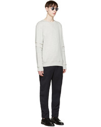 weißer Pullover mit einem Rundhalsausschnitt von Tim Coppens