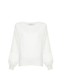 weißer Pullover mit einem Rundhalsausschnitt von GUILD PRIME