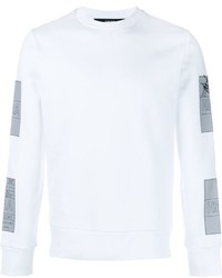 weißer Pullover mit einem Rundhalsausschnitt von Hood by Air