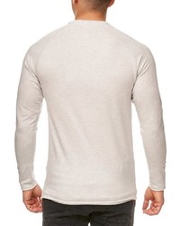 weißer Pullover mit einem Rundhalsausschnitt von INDICODE