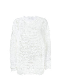 weißer Pullover mit einem Rundhalsausschnitt von IRO