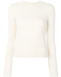 weißer Pullover mit einem Rundhalsausschnitt von Isabel Marant