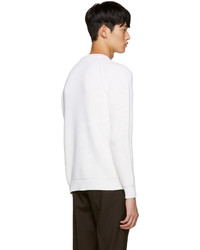 weißer Pullover mit einem Rundhalsausschnitt von Sunnei