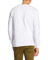 weißer Pullover mit einem Rundhalsausschnitt von Jack & Jones