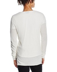 weißer Pullover mit einem Rundhalsausschnitt von Jack & Jones