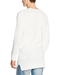 weißer Pullover mit einem Rundhalsausschnitt von Jack & Jones