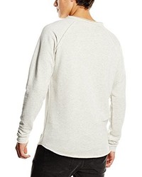 weißer Pullover mit einem Rundhalsausschnitt von Jack & Jones