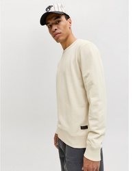 weißer Pullover mit einem Rundhalsausschnitt von Jack & Jones
