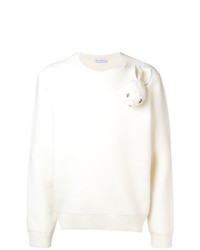 weißer Pullover mit einem Rundhalsausschnitt von JW Anderson