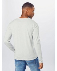 weißer Pullover mit einem Rundhalsausschnitt von Key Largo