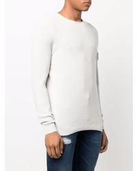 weißer Pullover mit einem Rundhalsausschnitt von Calvin Klein Jeans