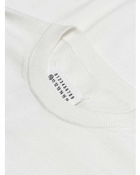 weißer Pullover mit einem Rundhalsausschnitt von Maison Margiela