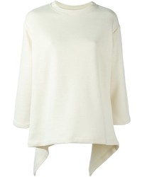 weißer Pullover mit einem Rundhalsausschnitt von Marni