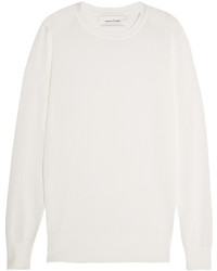 weißer Pullover mit einem Rundhalsausschnitt von MARQUES ALMEIDA