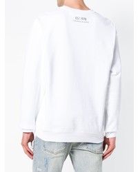 weißer Pullover mit einem Rundhalsausschnitt von Calvin Klein Jeans Est. 1978