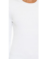 weißer Pullover mit einem Rundhalsausschnitt von Marc by Marc Jacobs