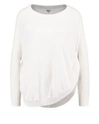 weißer Pullover mit einem Rundhalsausschnitt von Object