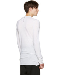 weißer Pullover mit einem Rundhalsausschnitt von Damir Doma