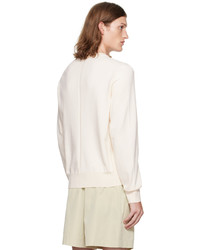 weißer Pullover mit einem Rundhalsausschnitt von The Row