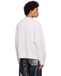 weißer Pullover mit einem Rundhalsausschnitt von Eytys