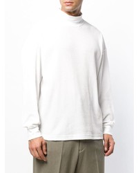 weißer Pullover mit einem Rundhalsausschnitt von N. Hoolywood