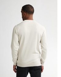 weißer Pullover mit einem Rundhalsausschnitt von Petrol Industries